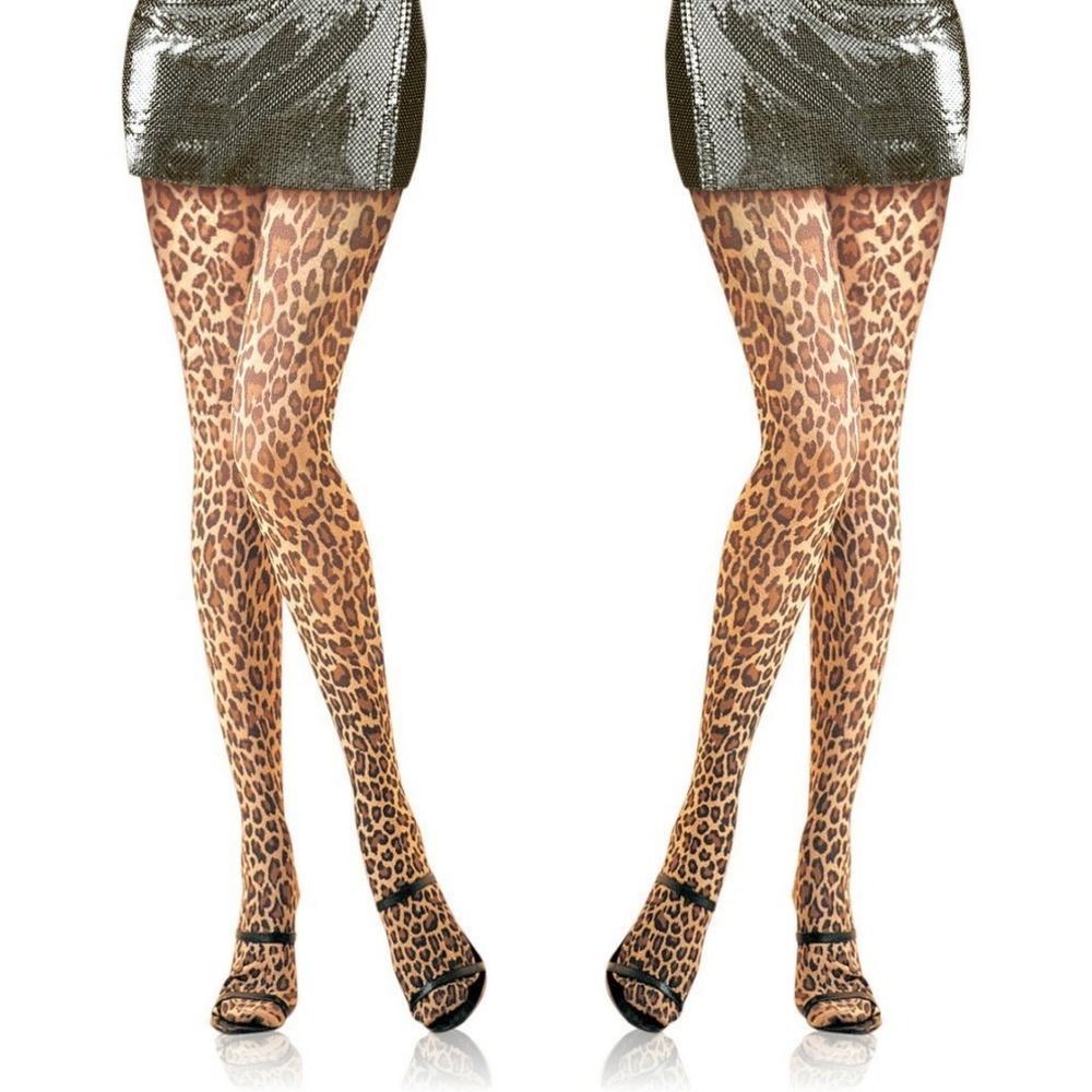 ❤ Leopard Tights Nylon Waist Stockings Pantyhose